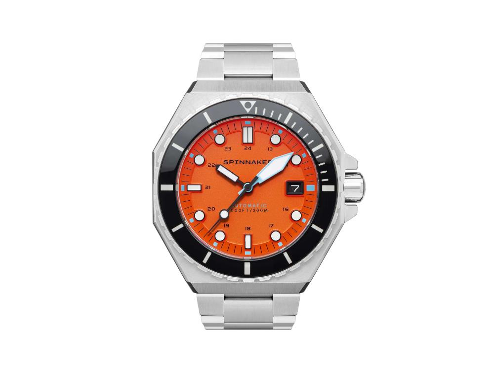 Montre Automatique Spinnaker Dumas Tangerine, Orange, 44 mm, 30 atm, SP-5081-BB