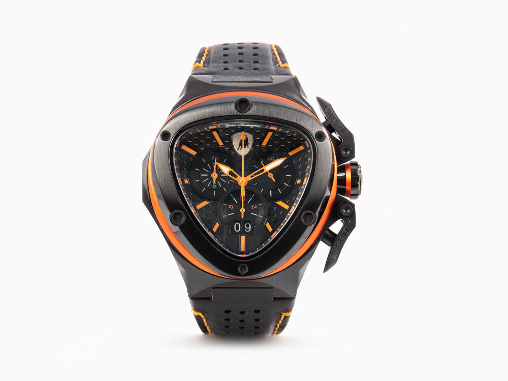 Montre à Quartz Tonino Lamborghini Spyder X Orange, 53 mm, Chronographe, T9XB