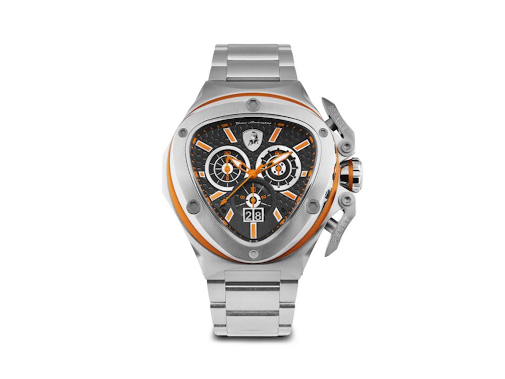 Montre à Quartz Tonino Lamborghini Spyder X Orange SS, 53 mm, Chrono, T9XB-SS-B