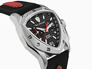 Montre à Quartz Tonino Lamborghini New Spyder, Noir, 43 mm, Chrono, TLF-A13-1