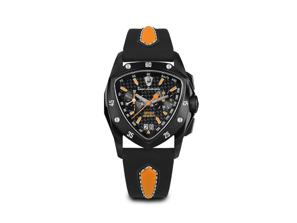 Montre à Quartz Tonino Lamborghini New Spyder Orange, 43 mm, Chrono, TLF-A13-6