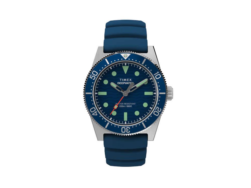 Montre à Quartz Timex DeepWater Reef 200, Bleu, 41 mm, TW2W74600