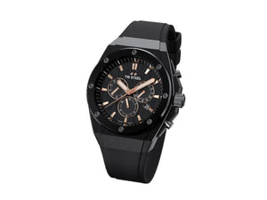 Montre à Quartz TW Steel Ceo Tech 44mm, Noir, 44 mm, Caoutchouc, 10 atm, CE4044