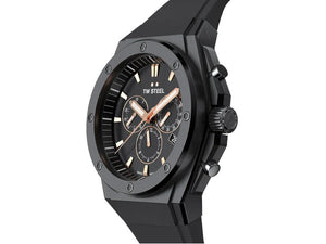 Montre à Quartz TW Steel Ceo Tech 44mm, Noir, 44 mm, Caoutchouc, 10 atm, CE4044