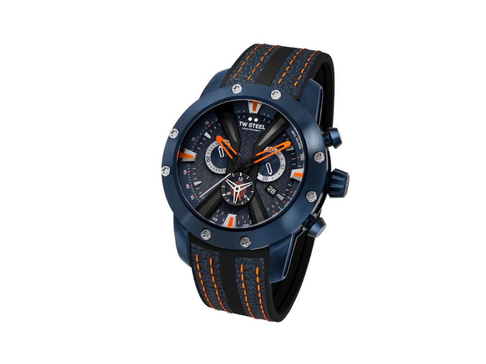 Montre à Quartz TW Steel WRC, Bleu, 47 mm, Ed. Limitée, GT11