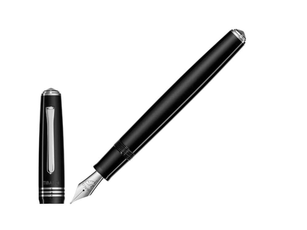 Stylo Plume Tibaldi Nº60 Rich Black, Attributs Palladium, N60-237-FP
