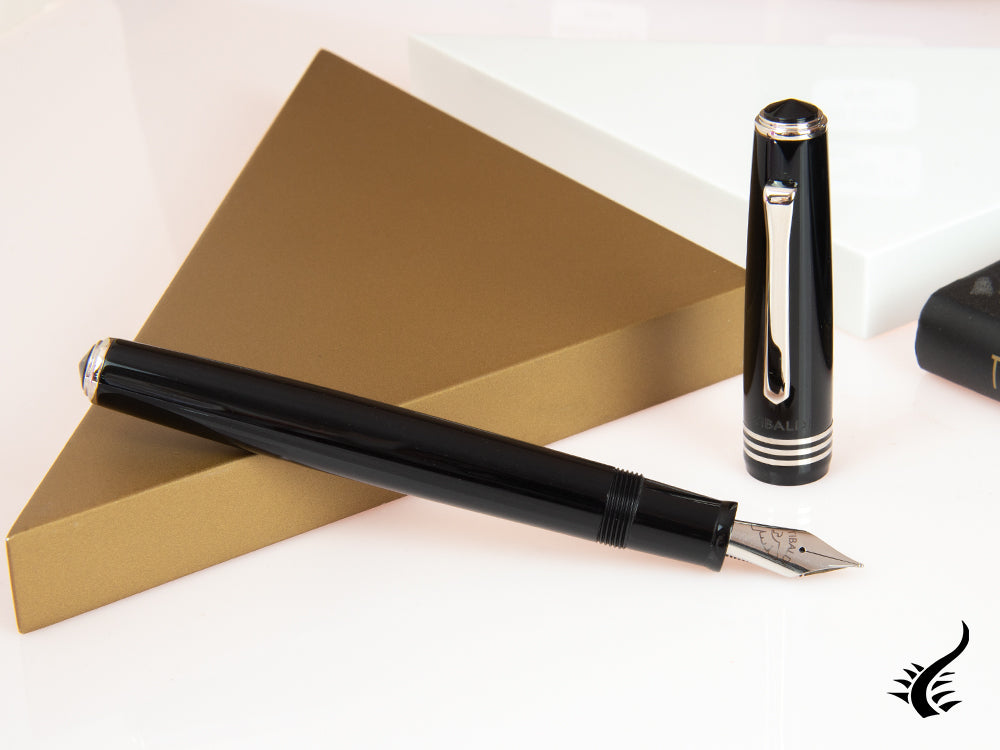 Stylo Plume Tibaldi Nº60 Rich Black, Attributs Palladium, N60-237-FP