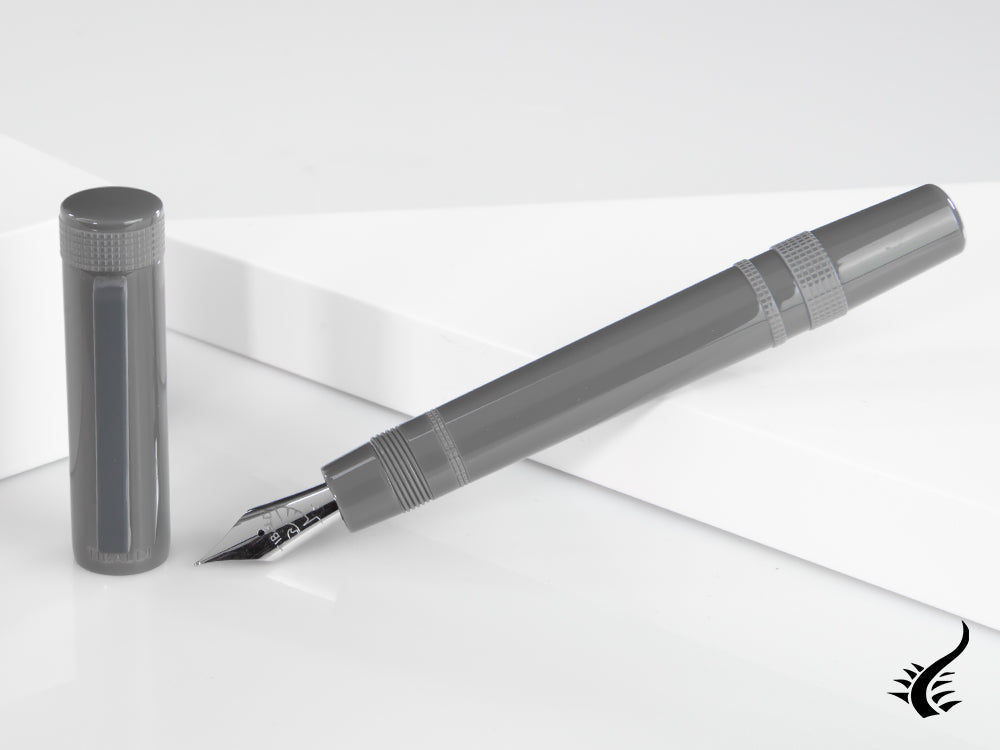 Stylo Plume Tibaldi Perfecta Grey Dèlavè, Résine, Gris, PFC-297-FP
