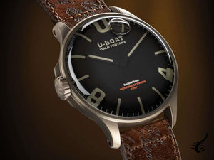 Montre à Quartz U-Boat Capsoil Capsoil Darkmoon IP Bronce, Noir, 44 mm, 8467/A