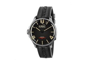 Montre à Quartz U-Boat Capsoil Darkmoon 44 SS, Noir, 44 mm, 8463/A