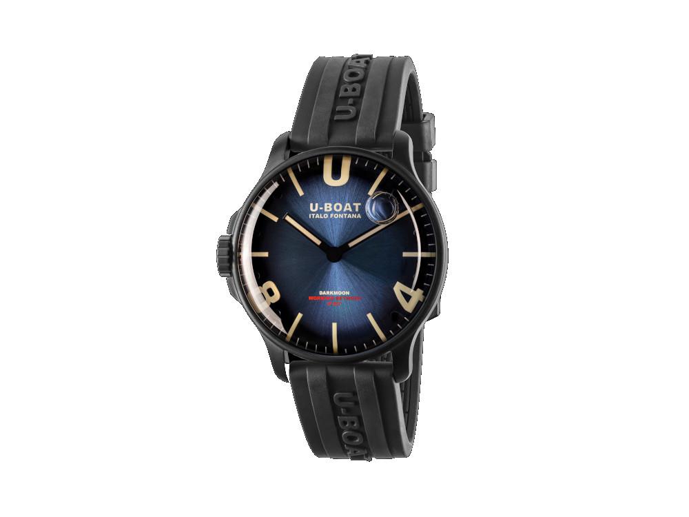 Montre à Quartz U-Boat Capsoil Darkmoon Soleil Blue IP, 44 mm, 8700