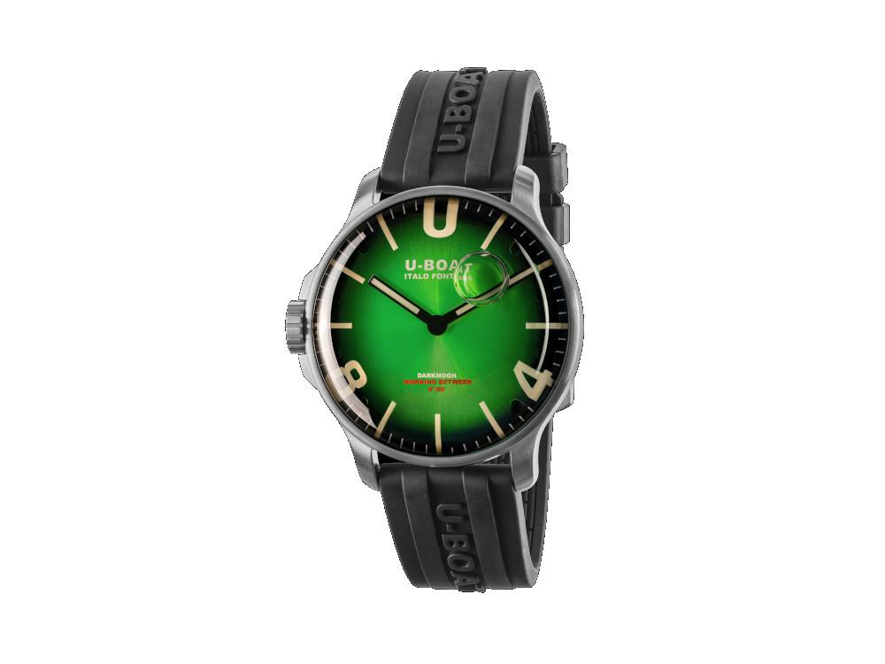 Montre à Quartz U-Boat Capsoil Darkmoon Soleil Green SS, 44 mm, 8702/B