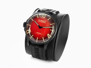 Montre à Quartz U-Boat Capsoil Darkmoon Soleil Red IPB, 44 mm, 8697