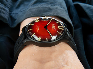 Montre à Quartz U-Boat Capsoil Darkmoon Soleil Red IPB, 44 mm, 8697