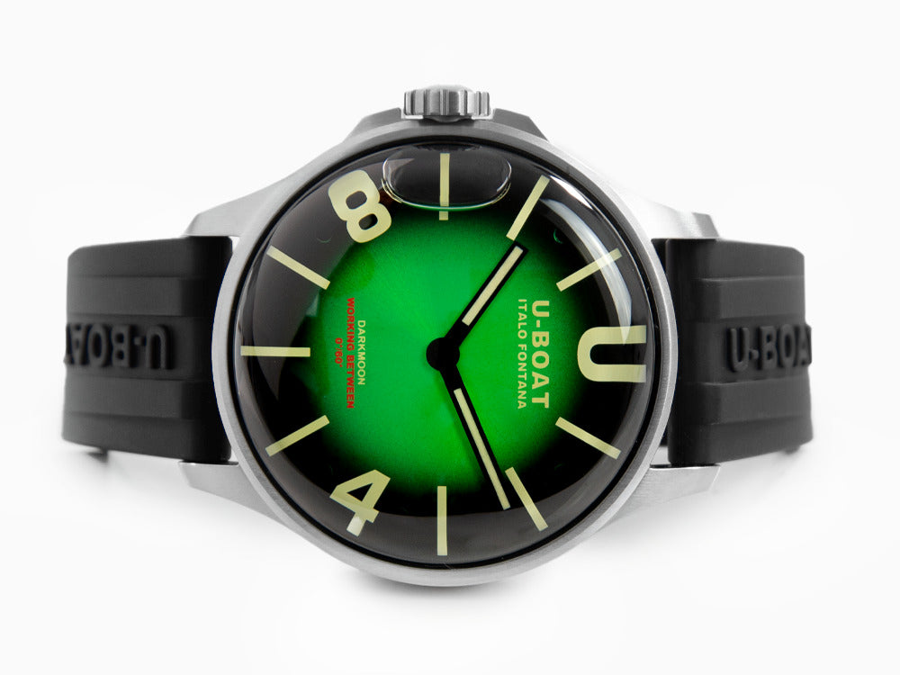 Montre à Quartz U-Boat Capsoil Darkmoon Soleil Green SS, 44 mm, 8702/B