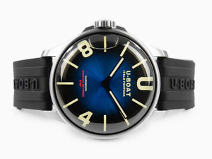 Montre à Quartz U-Boat Capsoil Darkmoon Soleil Blue SS, 44 mm, 8704