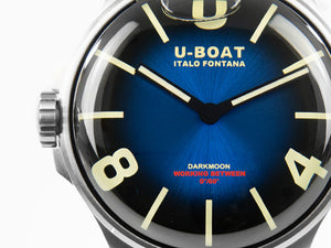 Montre à Quartz U-Boat Capsoil Darkmoon Soleil Blue SS, 44 mm, 8704