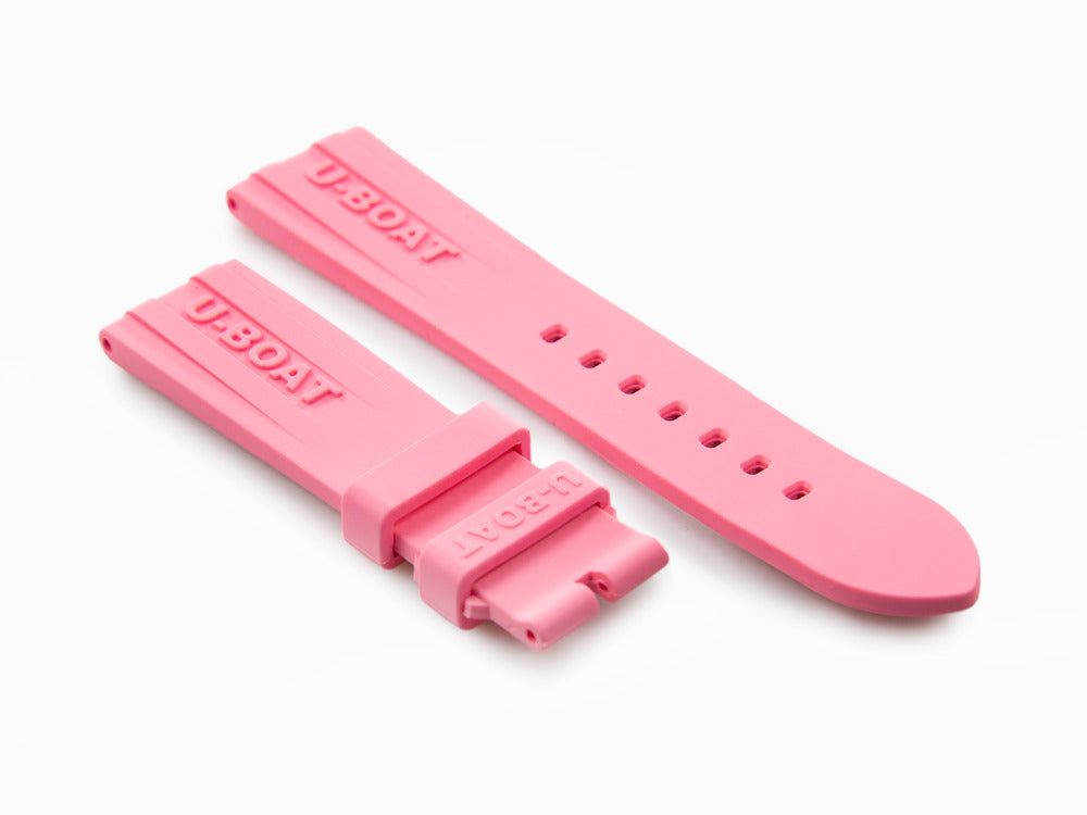 Bracelet U-Boat Accesorios, Caoutchouc, Rose, 22/20 mm., 8974/Z