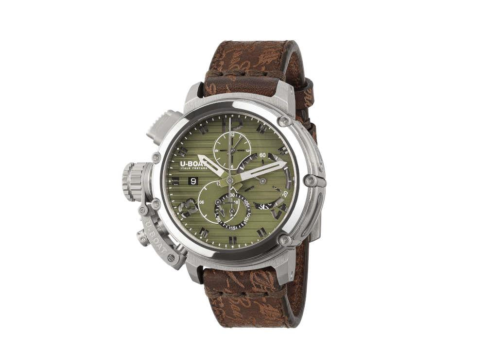 Montre Automatique U-Boat Chimera Chrono, Vert, 46 mm, Edition Limitée, 9591