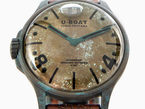 Montre à Quartz U-Boat Capsoil Darkmoon Unico, Acier inoxydable PVD, 44 mm, 9600