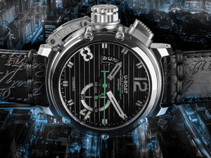 Montre Automatique U-Boat Chimera SS Nero, Noir, 46 mm, Edition Limitée, 9605