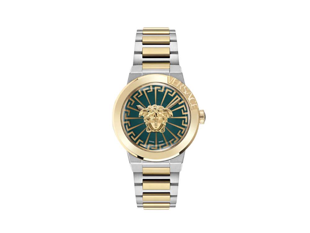 Montre à Quartz Versace Medusa Infinite, Vert, 38 mm, Verre de saphir, VE3F00422