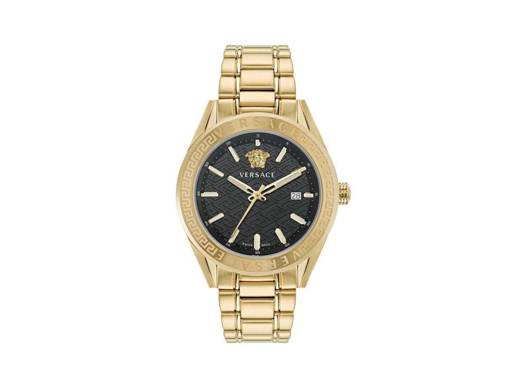 Montre à Quartz Versace V Code, PVD Or, 42 mm, Verre de saphir, VE6A00623