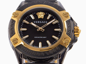 Montre à Quartz Versace Icon Active Indiglo, Polycarbonate, 43 mm, VE6E00123