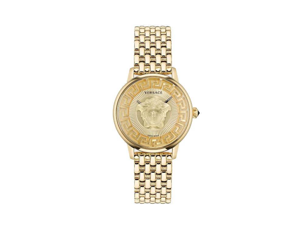 Montre à Quartz Versace Medusa Alchemy, PVD Or, Doré, 38 mm, VE6F00623