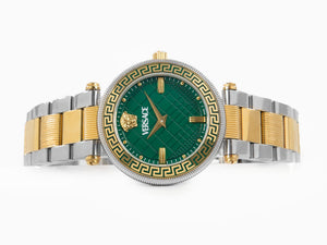 Montre à Quartz Versace Reve, PVD Or, Vert, 35 mm, Verre de saphir, VE8B00524