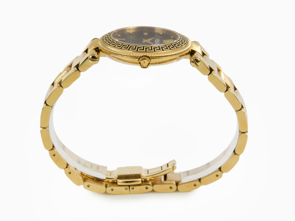 Montre à Quartz Versace Reve, PVD Or, Noir, 35 mm, Verre de saphir, VE8B00624