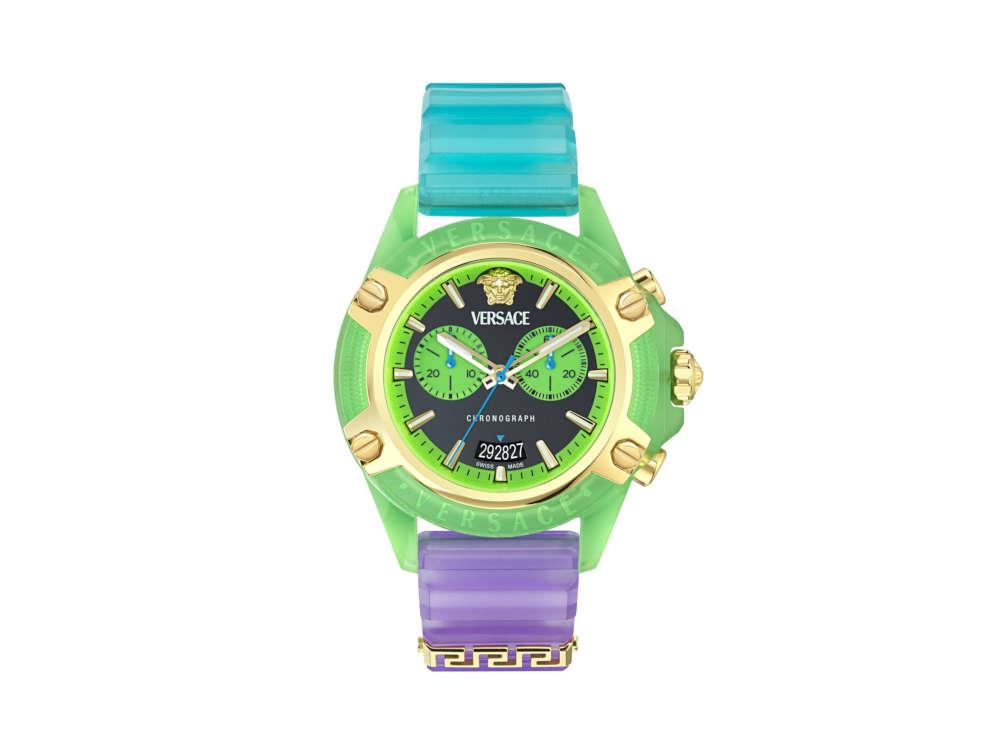 Montre à Quartz Versace Icon Active Chrono, Polycarbonate, 44 mm, VE8P00524