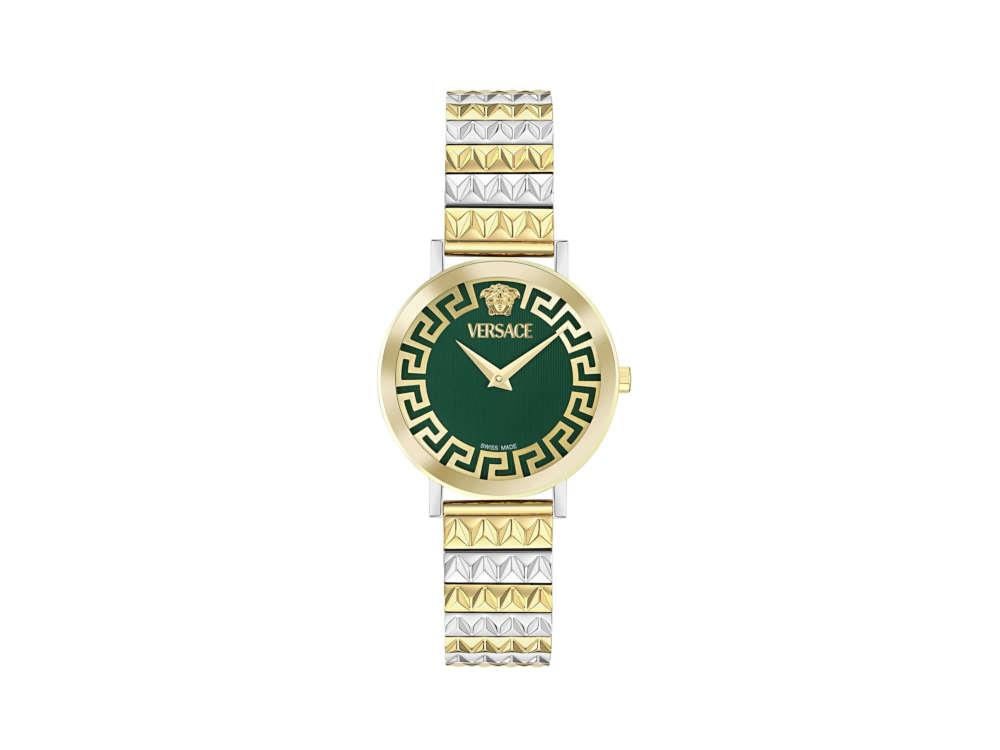 Montre à Quartz Versace Daedalus, Vert, 35 mm, Verre de saphir, VE9A00424