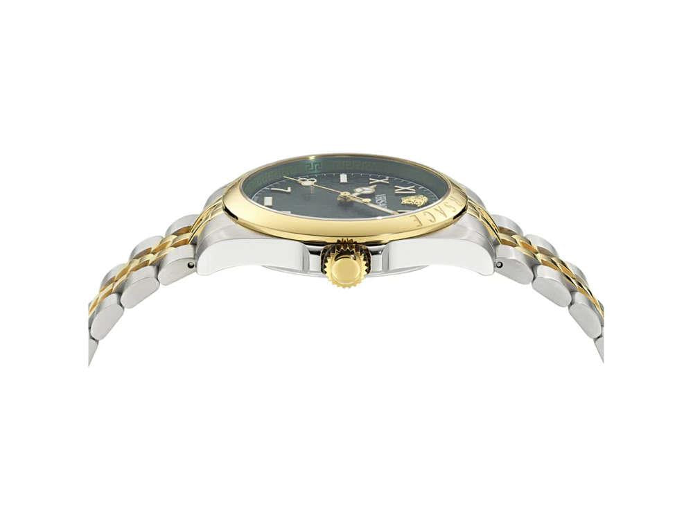 Montre à Quartz Versace Anteo, PVD Or, Vert, 41 mm, Verre de saphir, VE9H00524