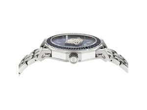 Montre à Quartz Versace Medusa Deco Gent, Acier Recyclé, Bleu, 43 mm, VE9I00324