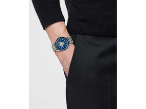 Montre à Quartz Versace Medusa Deco Gent, Acier Recyclé, Bleu, 43 mm, VE9I00324