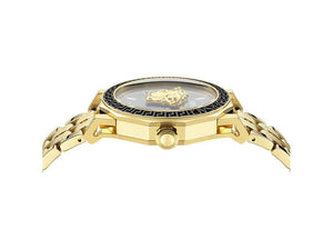 Montre à Quartz Versace Medusa Deco Gent, Acier Recyclé, Noir, 43 mm, VE9I00424