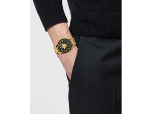 Montre à Quartz Versace Medusa Deco Gent, Acier Recyclé, Noir, 43 mm, VE9I00424