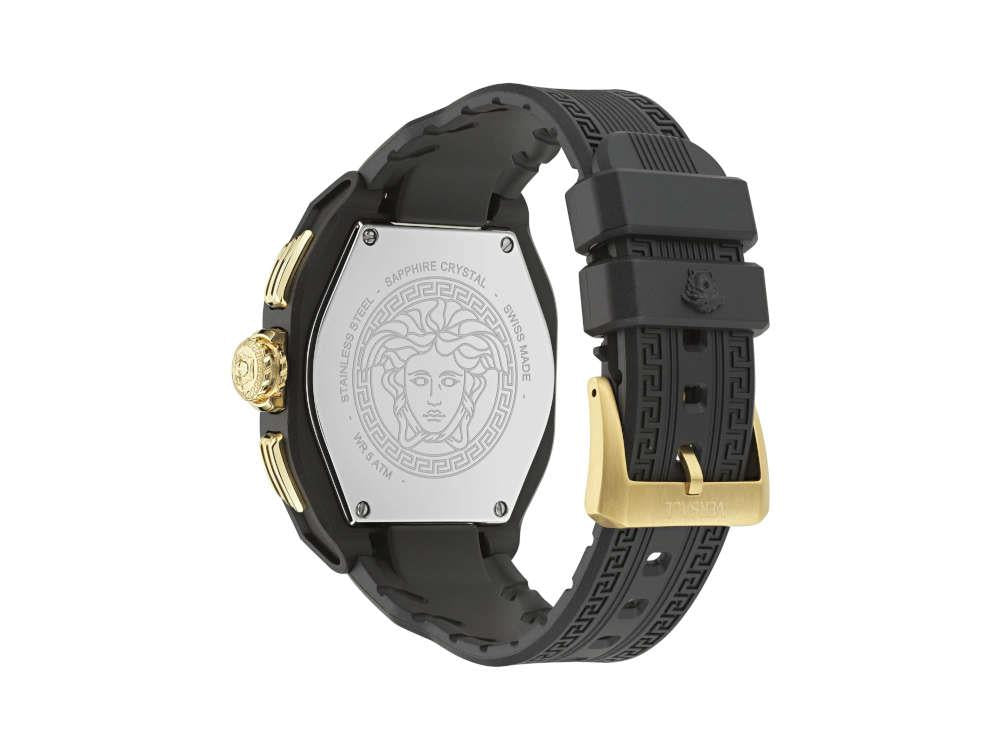 Montre à Quartz Versace Legend Chrono, Ecocéramique, Noir, 44 mm, VE9L00124