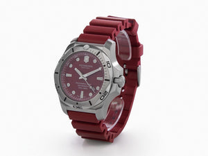 Montre à Quartz Victorinox I.N.O.X., Rouge, 45 mm, Bracelet en caoutchouc