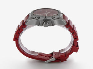 Montre à Quartz Victorinox I.N.O.X., Rouge, 45 mm, Bracelet en caoutchouc