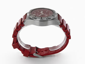 Montre à Quartz Victorinox I.N.O.X., Rouge, 45 mm, Bracelet en caoutchouc