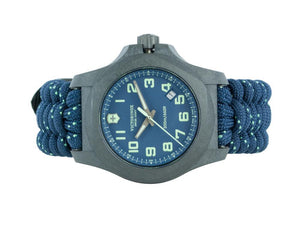 Montre à Quartz Victorinox I.N.O.X. Carbon, Bleu, 43 mm, Paracorde, V241860