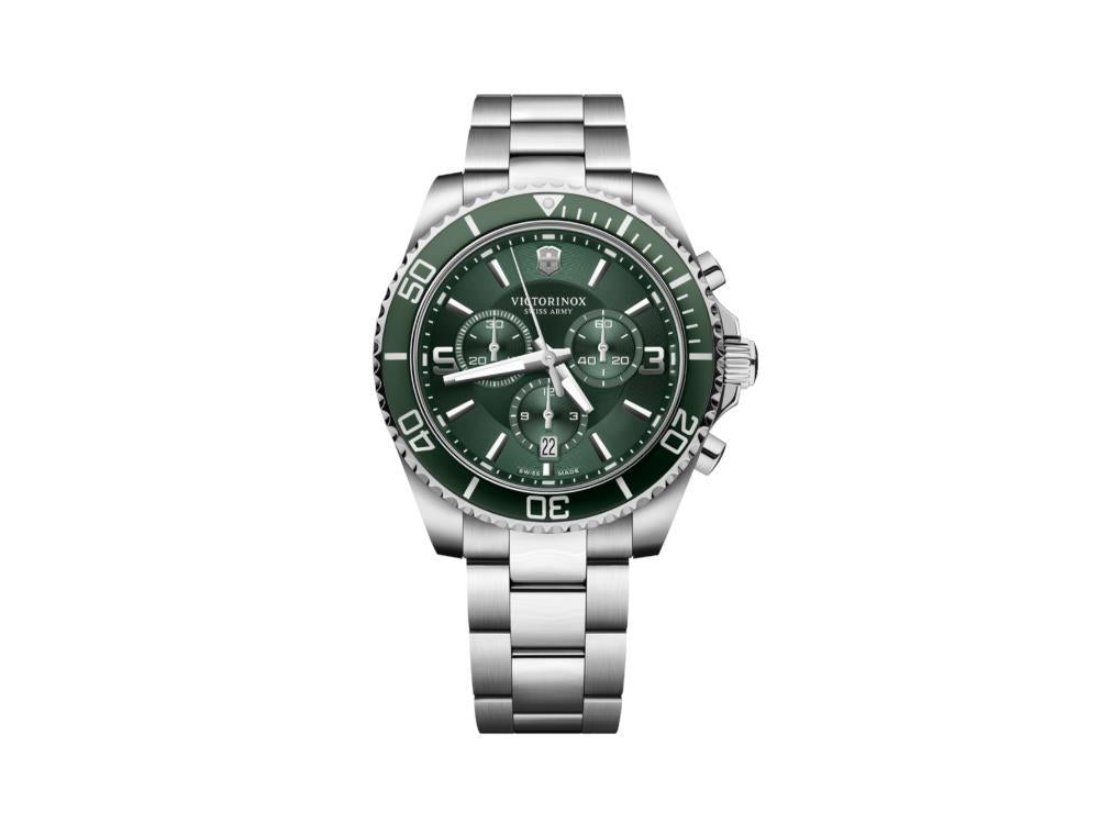 Montre à Quartz Victorinox Maverick Chronograph, Vert, 43 mm, V241946