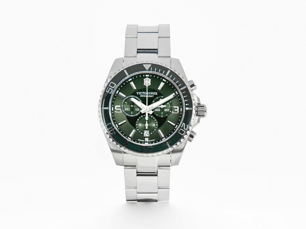 Montre à Quartz Victorinox Maverick Chronograph, Vert, 43 mm, V241946