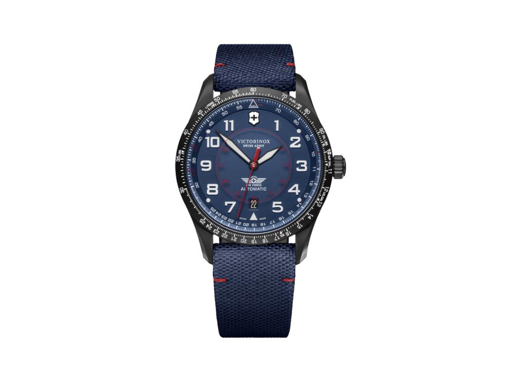 Montre Automatique Victorinox Airboss, Acier Inoxydable, Bleu, 42 mm, V241998