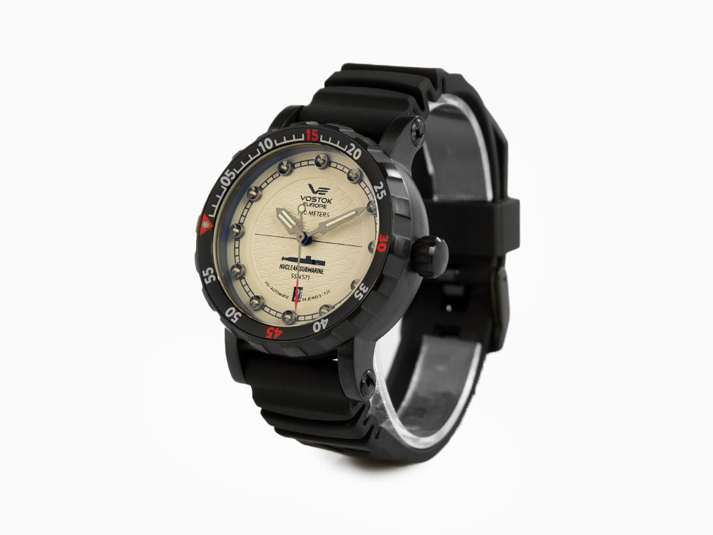 Montre Automatique Vostok Europe Nuclear Submarine, Gris, NH35A-571C607-L-BK