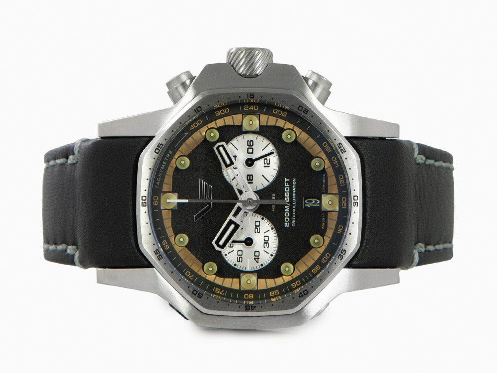 Montre à Quartz Vostok Europe Atomic Age, 48 mm, Tritium, Chrono, VK64-640A698