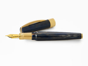 Stylo Plume Visconti Mirage Mythos Zeus, Bleu, Plaqué or, KP07-09-FP