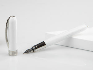 Stylo Plume Visconti Rembrandt, Résine Acrilique, Blanc, KP10-06-FP